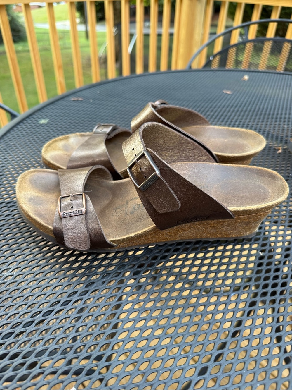 Birkenstock Papillio Dorothy Wedge Sandals size 10 - Picture 2 of 6